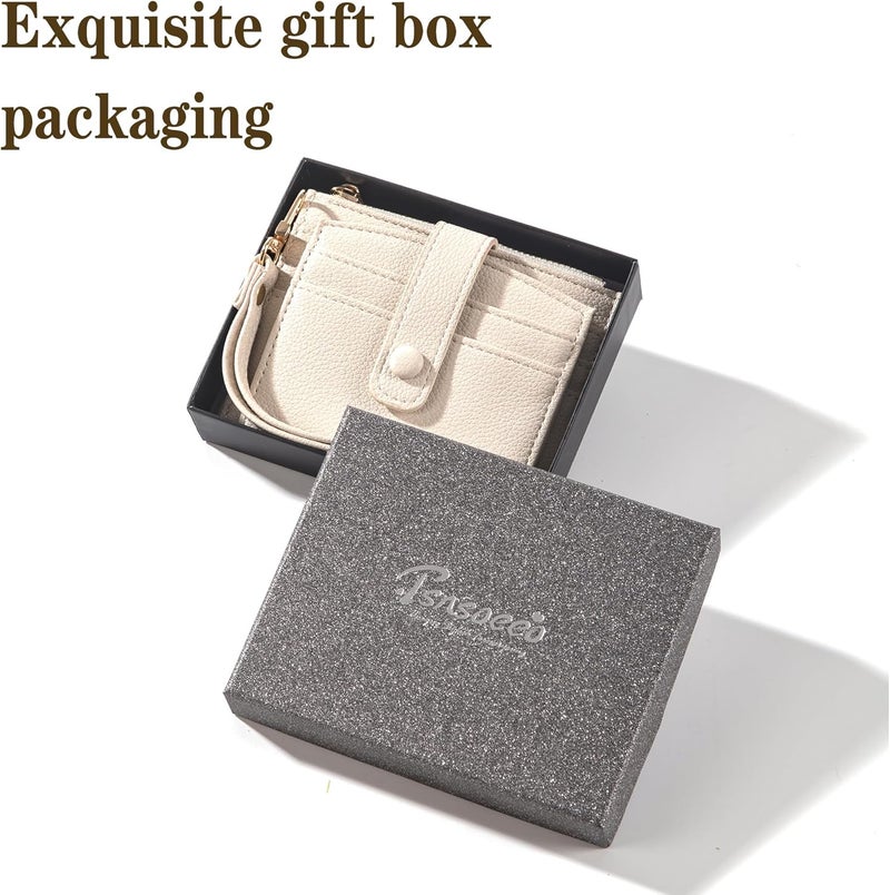 TSNSOEEO Keychain Wallet Wristlet Small Credit Card Holder Bracelet Key Chain Purse Bangle Tassel Beads Key Rings for Women - Image 5